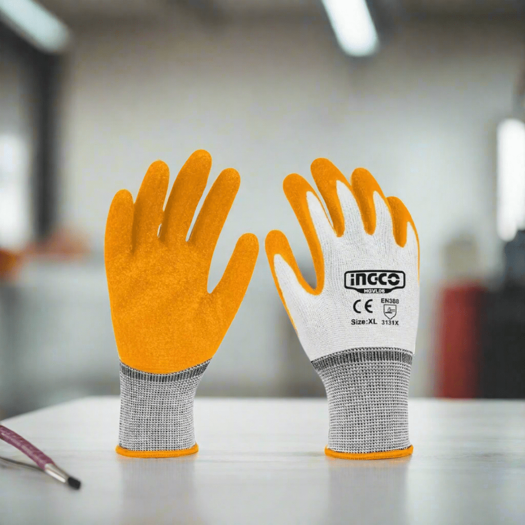 Ingco Work Gloves Ingco Industrial Latex Gloves - XL Size – HGVL06-XL