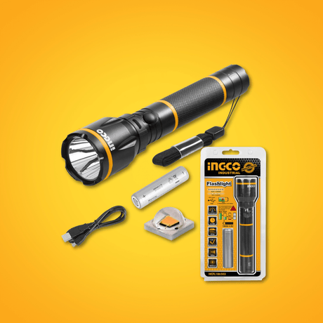 Ingco Outdoor Lighting Ingco Industrial Rechargeable LED Flashlight - HCFL186503