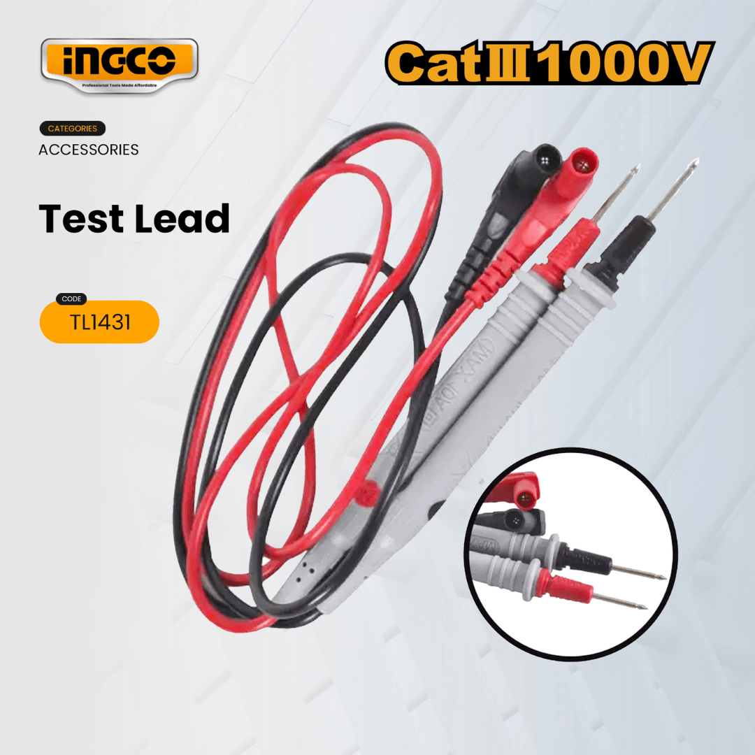 Ingco Digital Meter Ingco Insulated Test Leads - TL1431