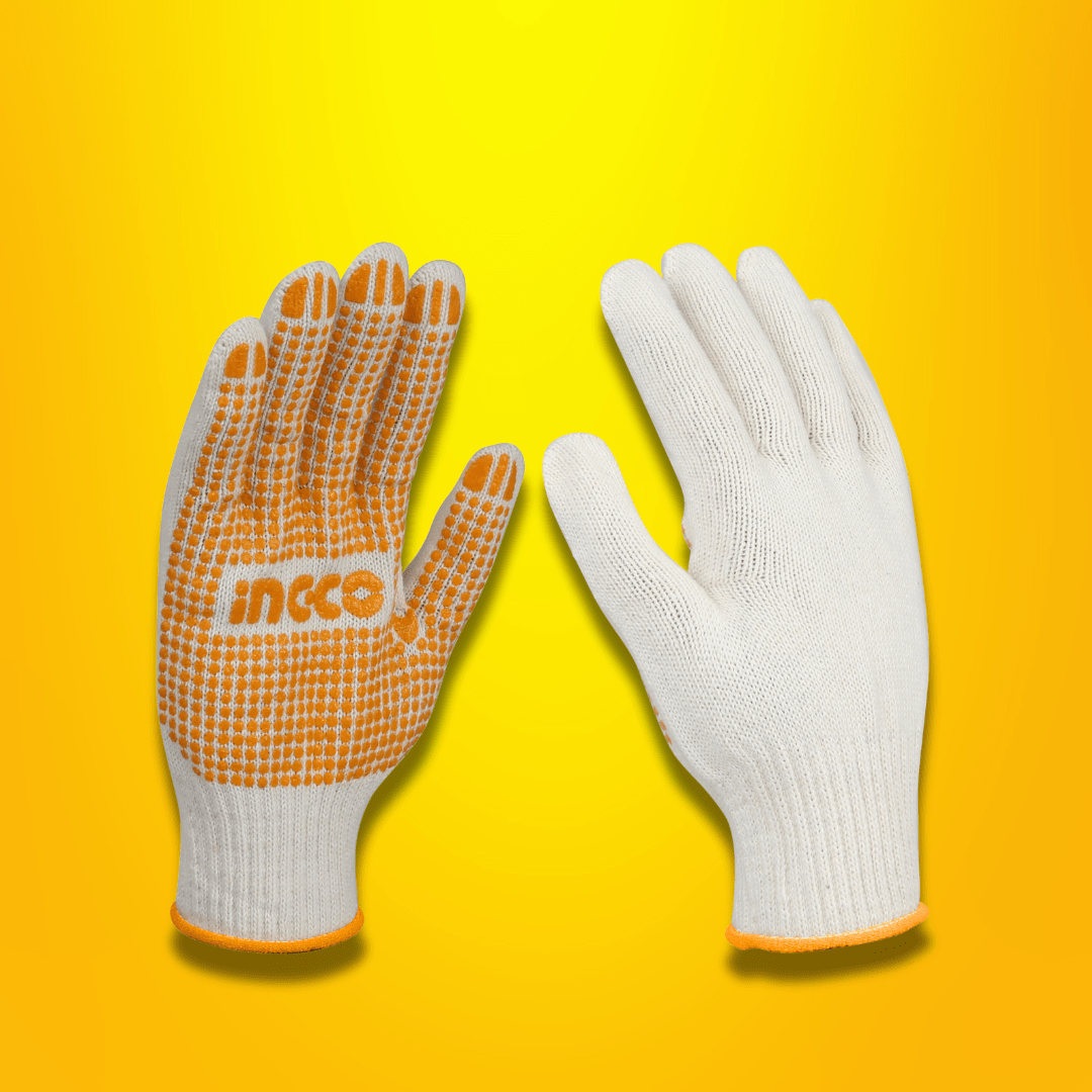 Ingco Work Gloves Ingco Knitted & PVC Dots Gloves - Size 10 (XL) – HGVK05