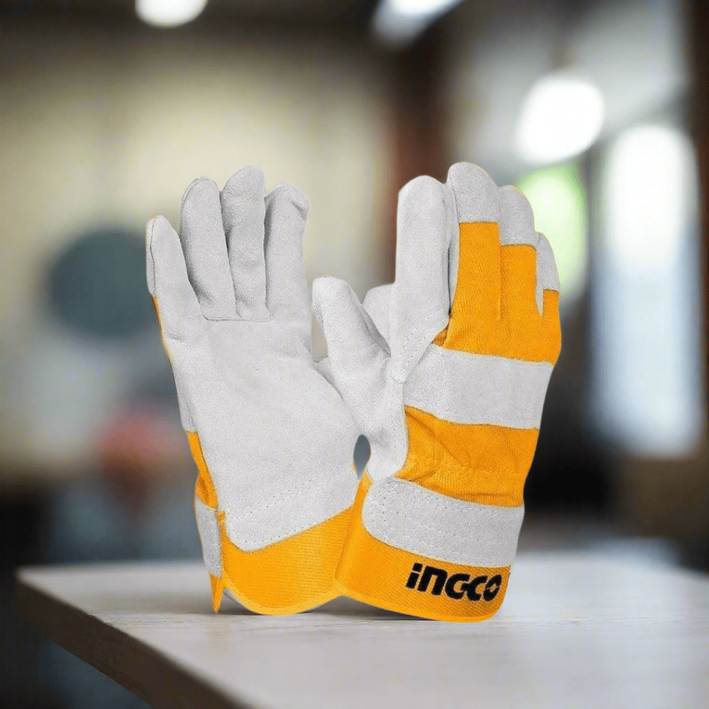 Ingco Work Gloves Ingco Leather Gloves – Size 10.5” – HGVC01
