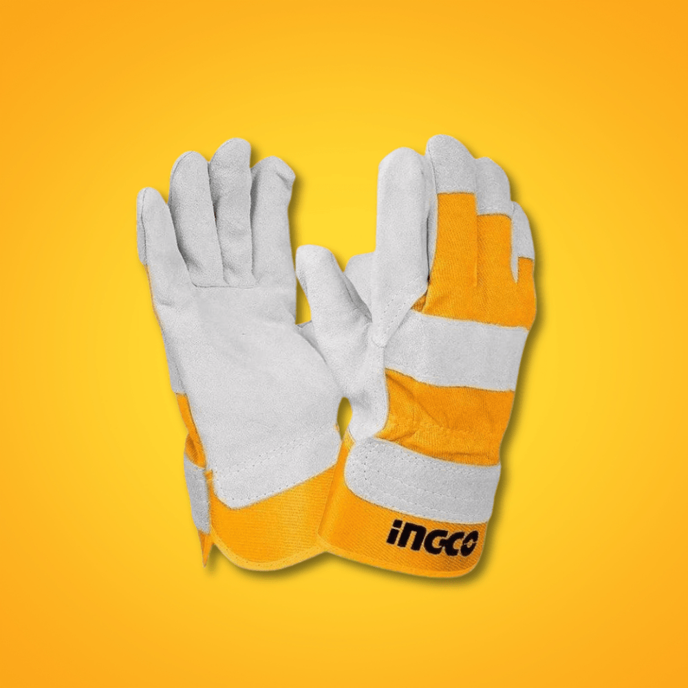 Ingco Work Gloves Ingco Leather Gloves – Size 10.5” – HGVC01