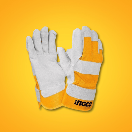 Ingco Work Gloves Ingco Leather Gloves – Size 10.5” – HGVC01
