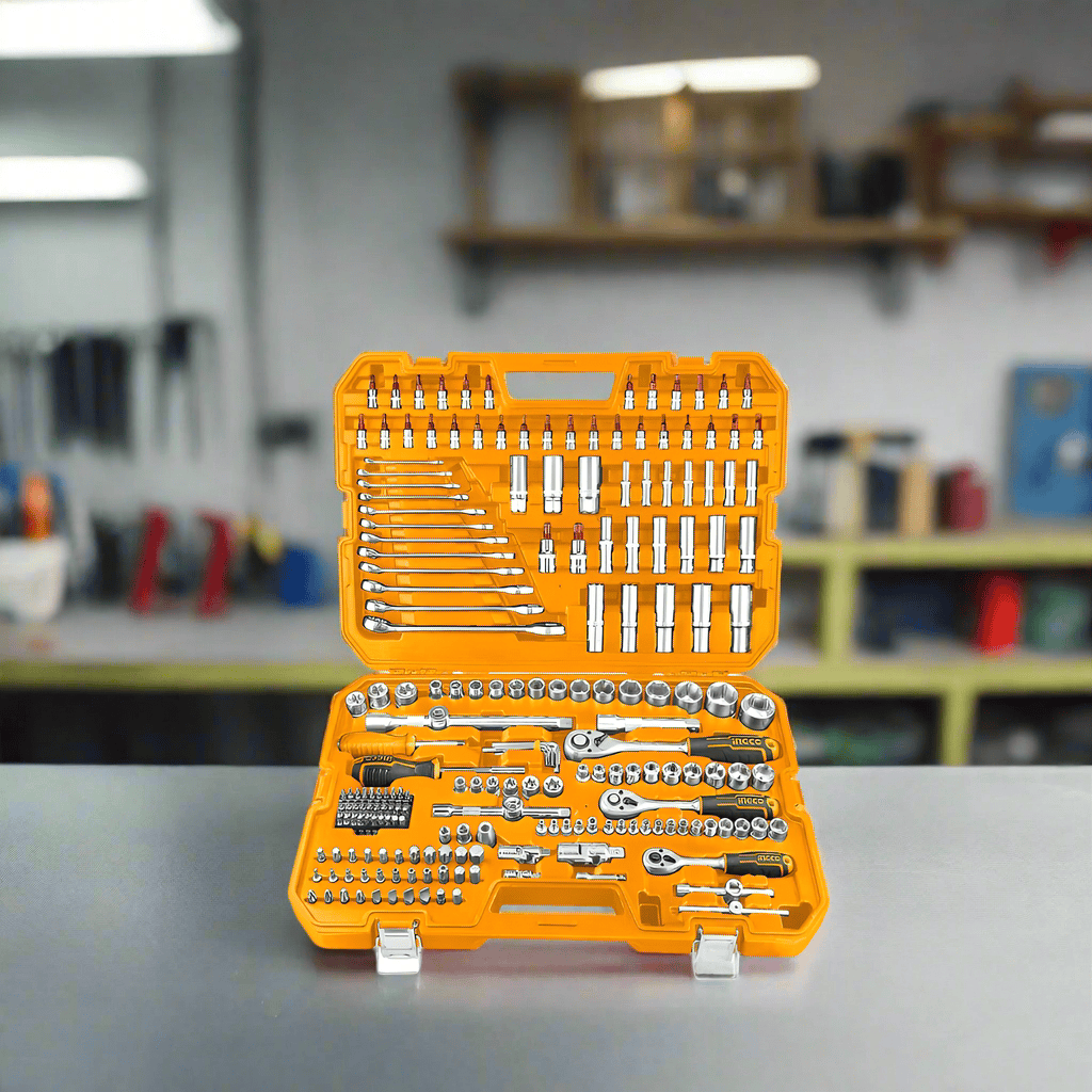 Ingco Power Tool Combo Kit Ingco Lithium-ion 126 Pcs Cordless Impact Wrench Tools Set - HKTHP31261