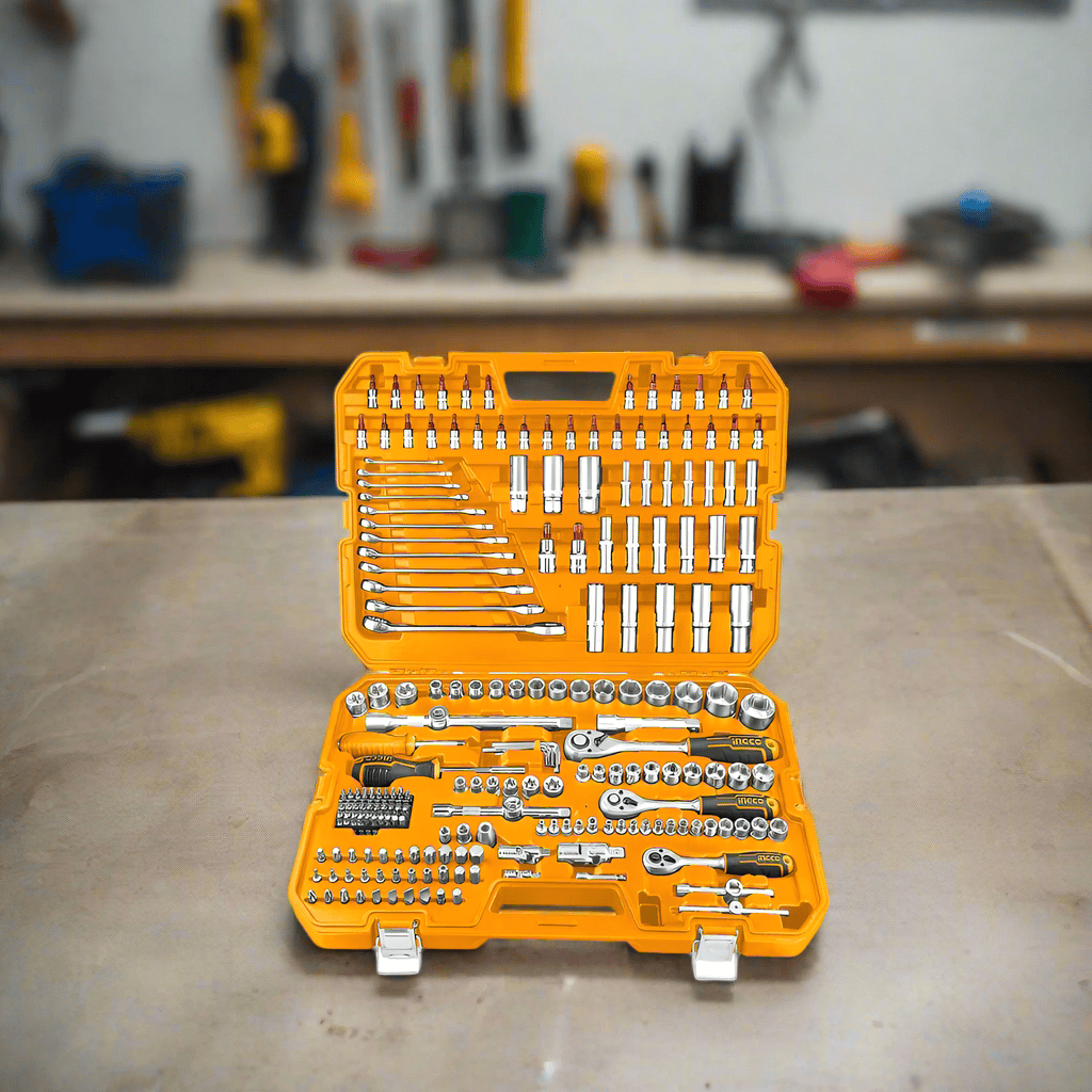 Ingco Power Tool Combo Kit Ingco Lithium-ion 126 Pcs Cordless Impact Wrench Tools Set - HKTHP31261