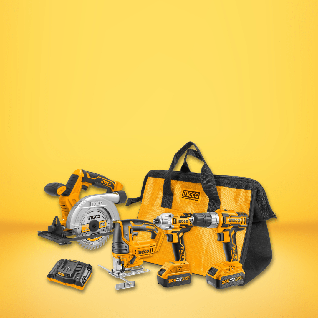Ingco Power Tool Combo Kit Ingco Lithium-Ion 4-Pieces Cordless Combo Kit 20V - CKLI2010