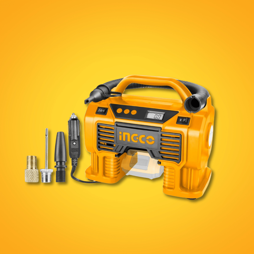 Ingco Compressor & Air Tool Accessories Ingco Lithium-Ion Cordless Auto Air Compressor 20V 2.0Ah- CACLI2002