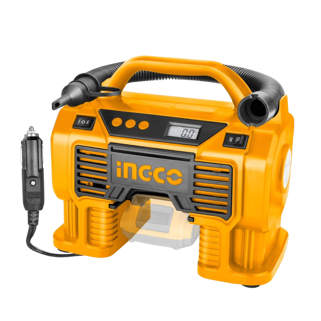 Ingco Compressor & Air Tool Accessories Ingco Lithium-Ion Cordless Auto Air Compressor 20V 2.0Ah- CACLI2002