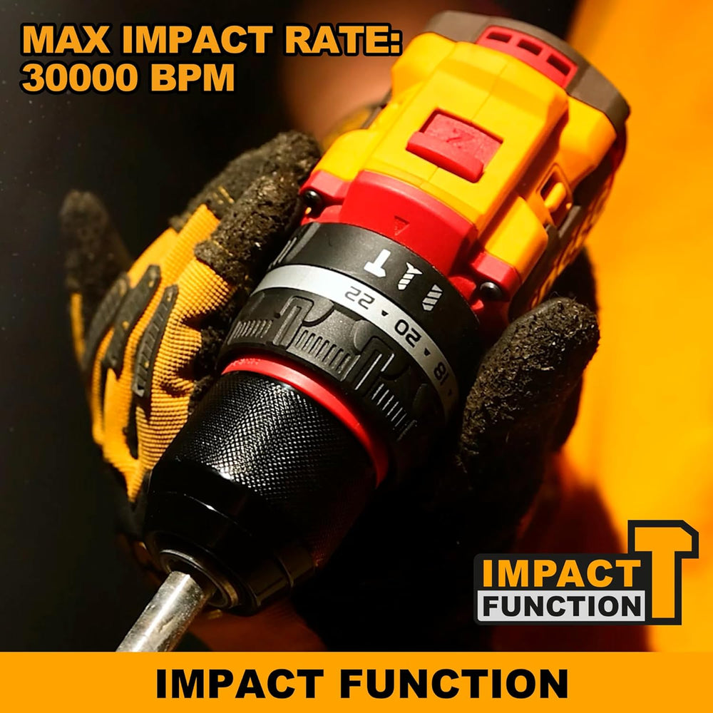 Ingco Drill Ingco Lithium-Ion Cordless Brushless Hammer Impact Drill 20V - CIDLI20868