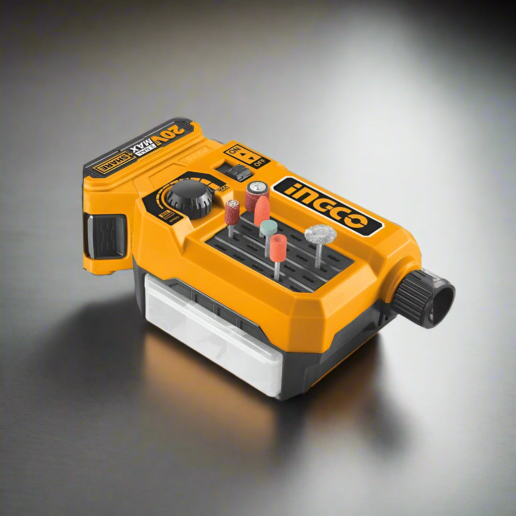 Ingco Grinder Ingco Lithium-Ion Cordless Die Grinder with 20V 2.0Ah Battery & Charger - CMGLI20011