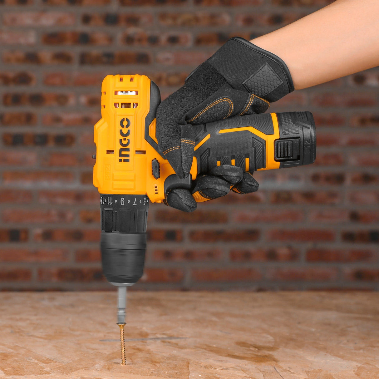 Ingco Drill Ingco Lithium-Ion Cordless Drill with Two 12V Batteries - CDLI12325