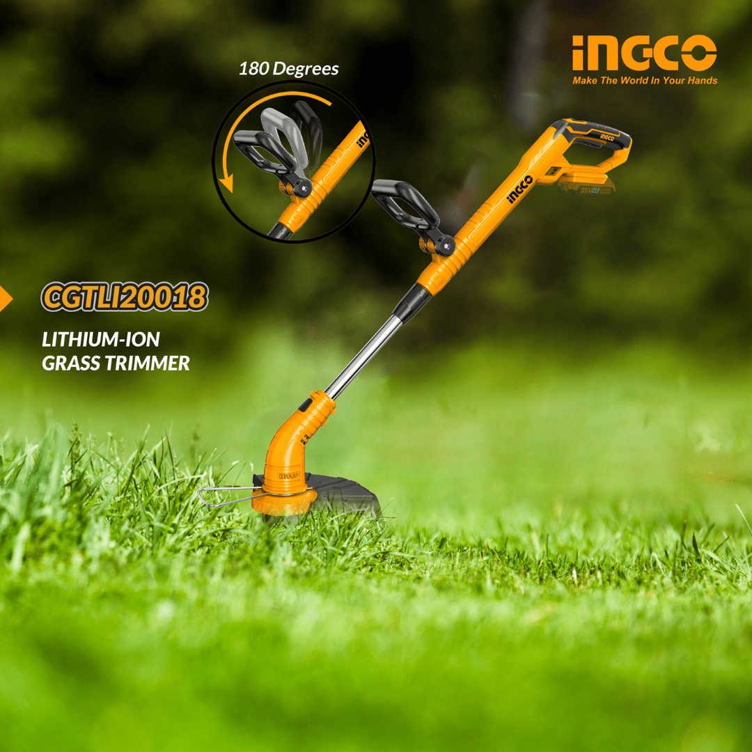 Ingco Trimmer Ingco Lithium-Ion Cordless Grass Trimmer 20V 2.0Ah – CGTLI20018