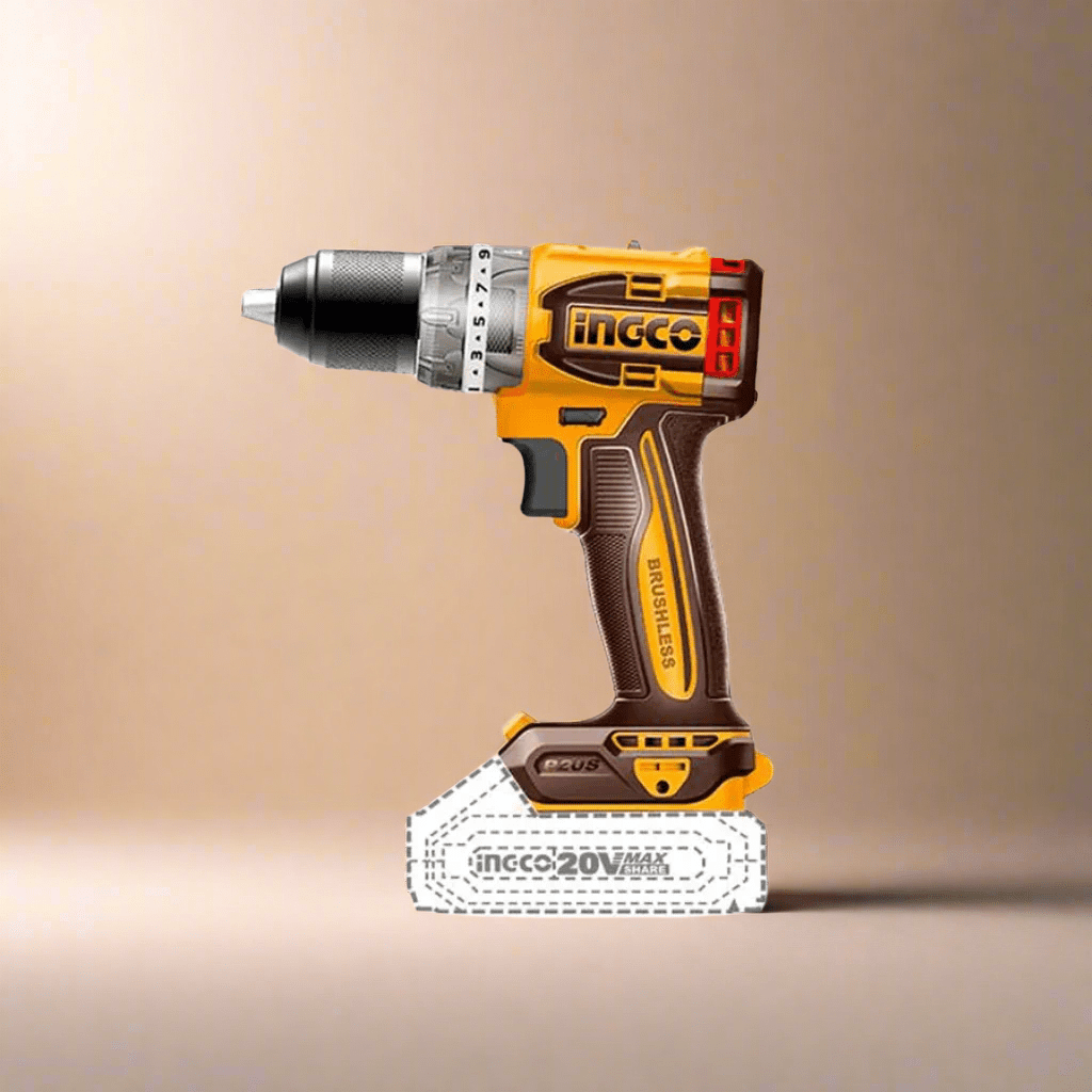 Ingco Drill Ingco Lithium-Ion Cordless Hammer Impact Drill 20V - CIDLI206021