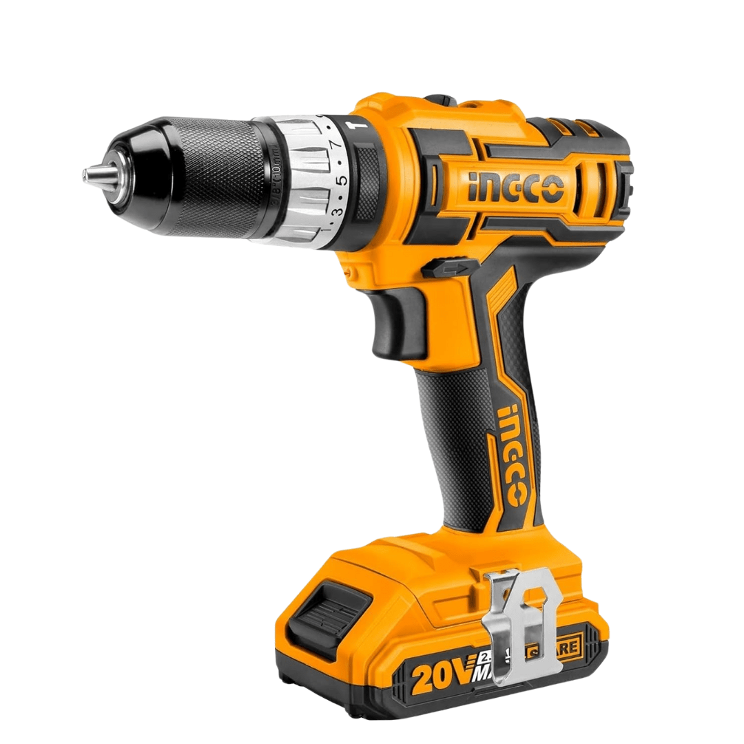 Ingco Drill Ingco Lithium-Ion Cordless Hammer Impact Drill with Two 20V Batteries - CIDLI2002