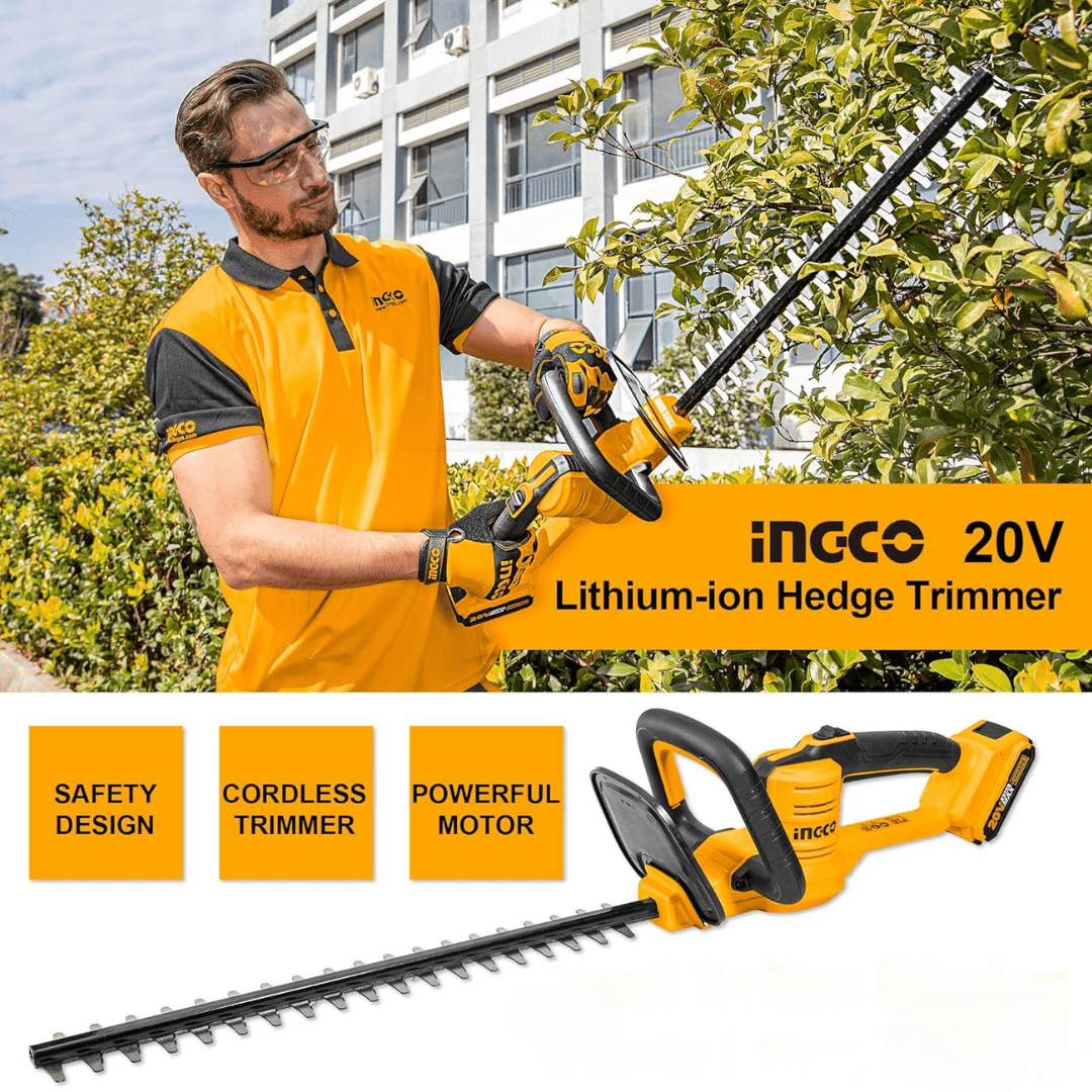 Ingco Trimmer Ingco Lithium-Ion Cordless Hedge Trimmer - CHTLI2001