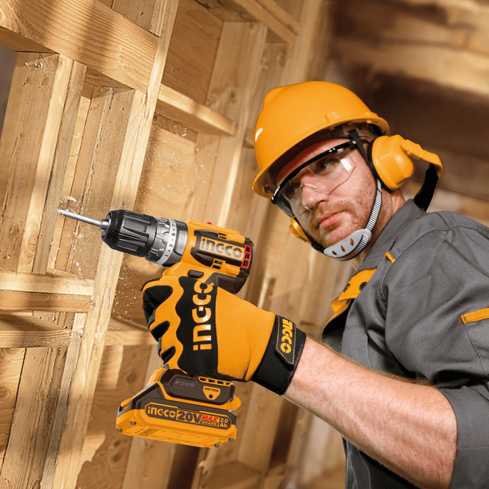 Ingco Drill Ingco Lithium-Ion Cordless Impact Drill  66Nm with 2 Pieces 20V Batteries - CIDLI20668