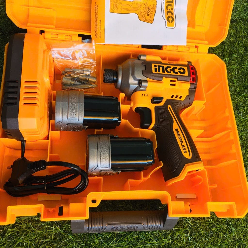 Ingco Impact Wrench & Driver Ingco Lithium-Ion Cordless Impact Driver 170Nm + Two 16V Batteries - CIRLI16178