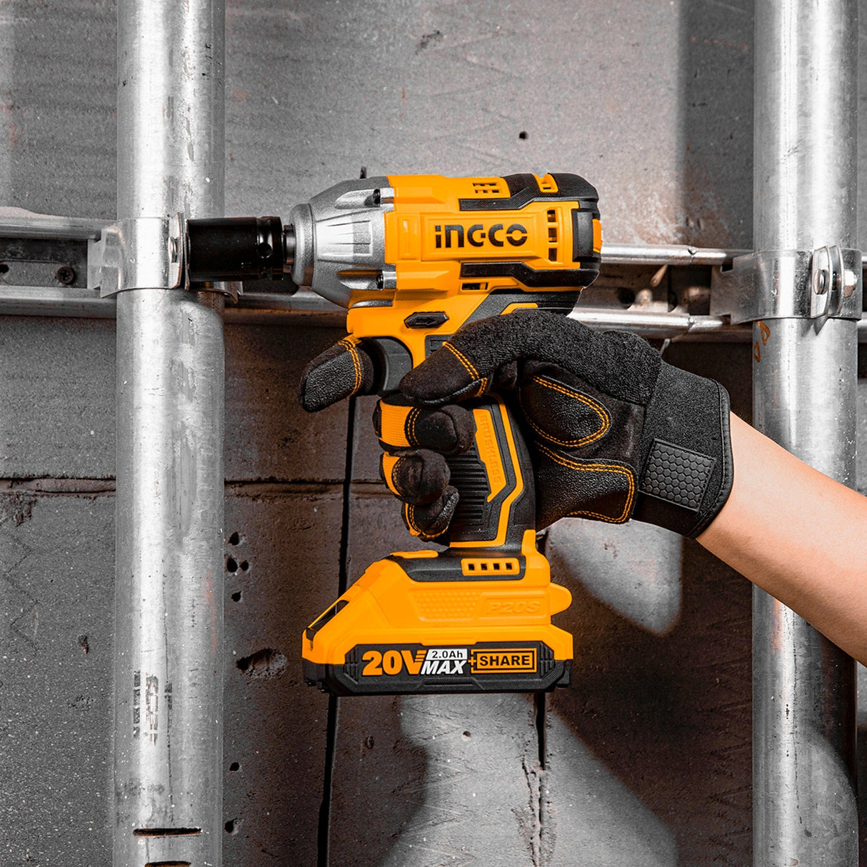 Ingco Impact Wrench & Driver Ingco Lithium-Ion Cordless Impact Driver 170Nm + Two 16V Batteries - CIRLI16178