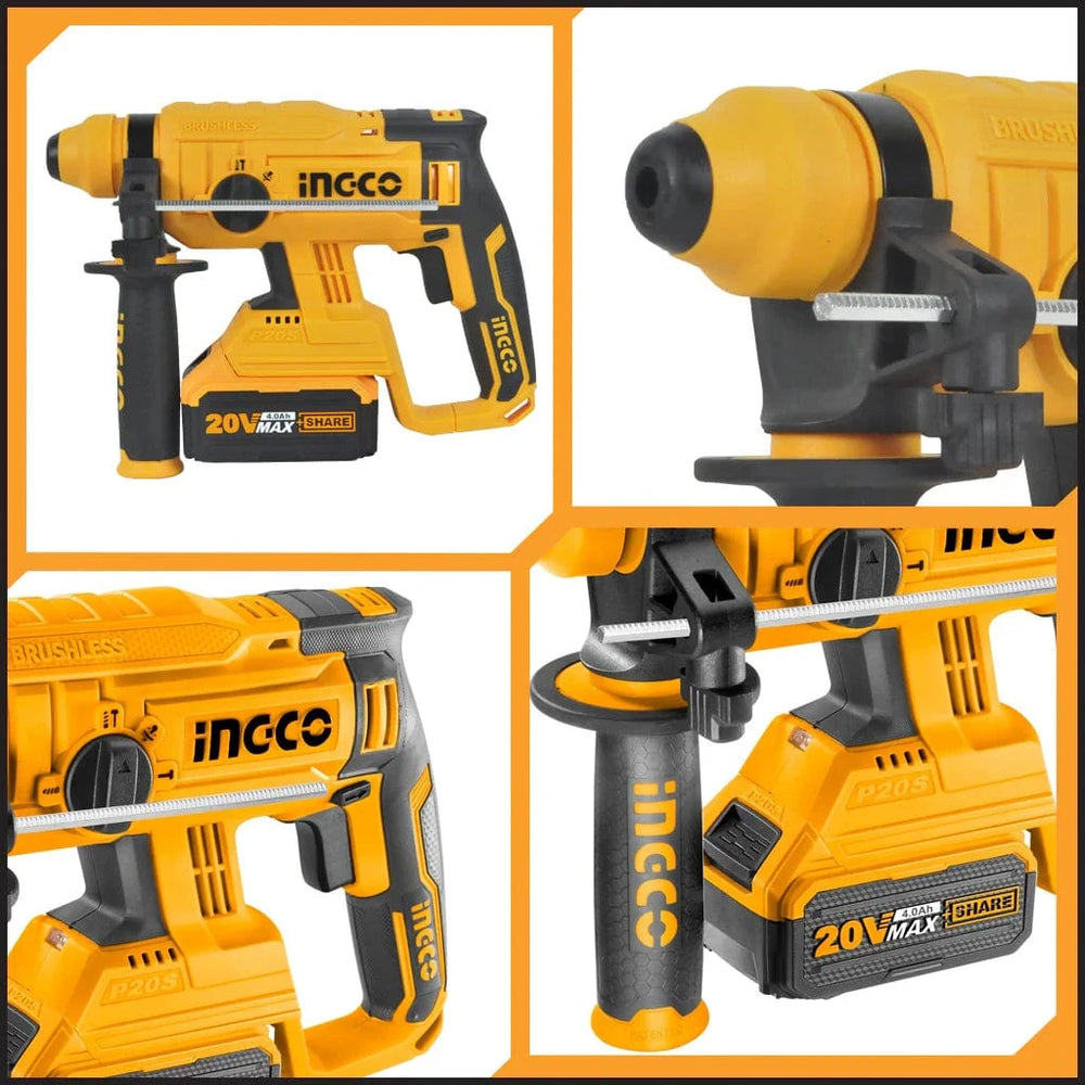 Ingco Drill Ingco Lithium-Ion Rotary Hammer 4.0Ah - CRHLI22012