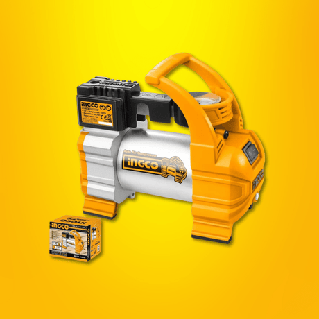 Ingco Compressor & Air Tool Accessories Ingco Mini Auto Air Compressor 12V 140psi with LED Light - AAC1408