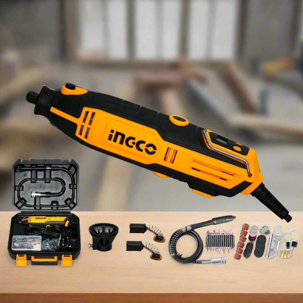 Ingco Rotary & Oscillating Tool Ingco Mini Grinder 130W with 109 Pieces Accessories - MG2008