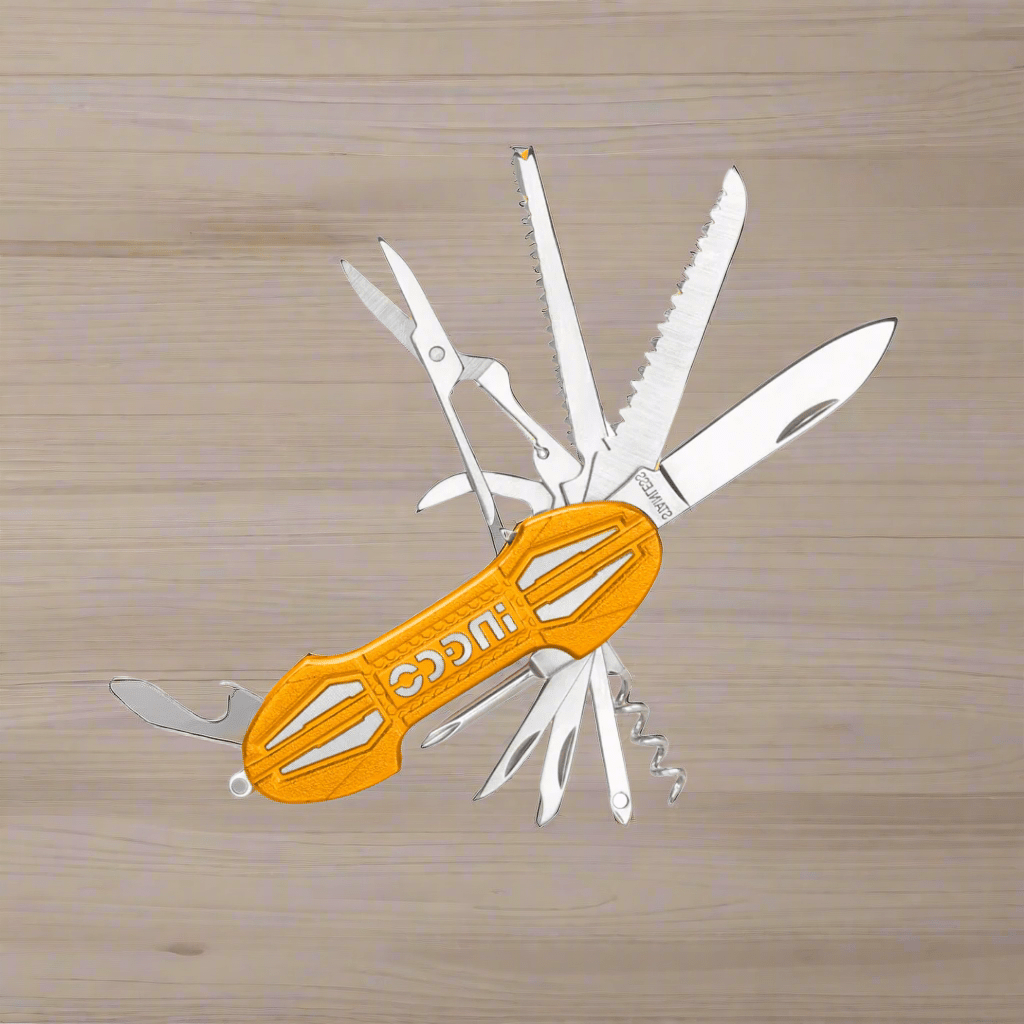 Ingco Multi Tools & Knives Ingco Multi-Function Pocket Folding Knife with 15 Tools – HMFK8158