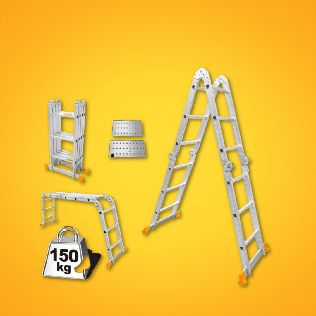 Ingco Ladder Ingco Multi-Purpose Aluminum Ladder 4x3 & 4x4 – HLAD04431 / HLAD04441