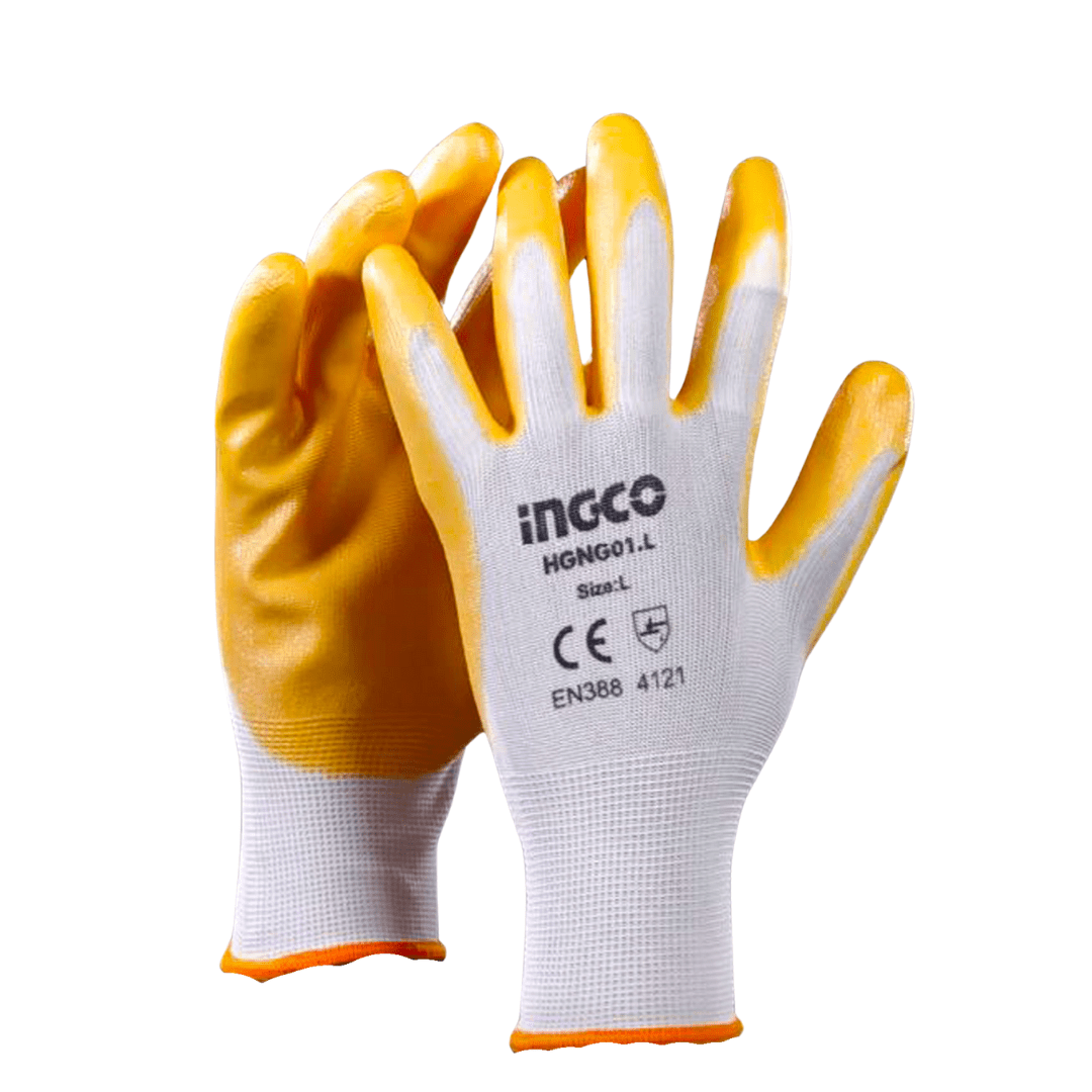 Ingco Work Gloves Ingco Nitrile Coated Gloves - HGNG04 & HGNG04.L