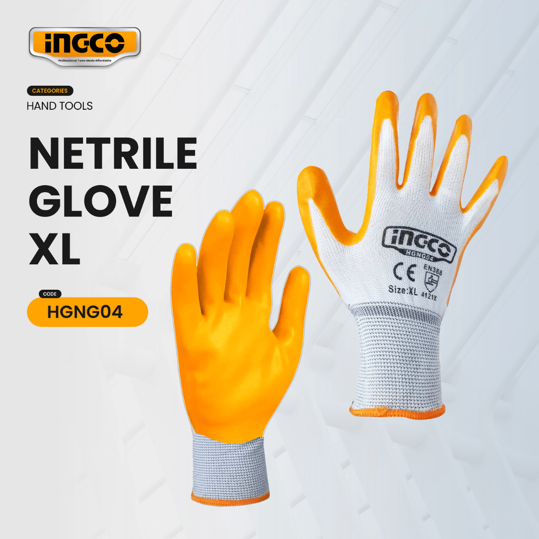 Ingco Work Gloves Ingco Nitrile Coated Gloves - HGNG04 & HGNG04.L