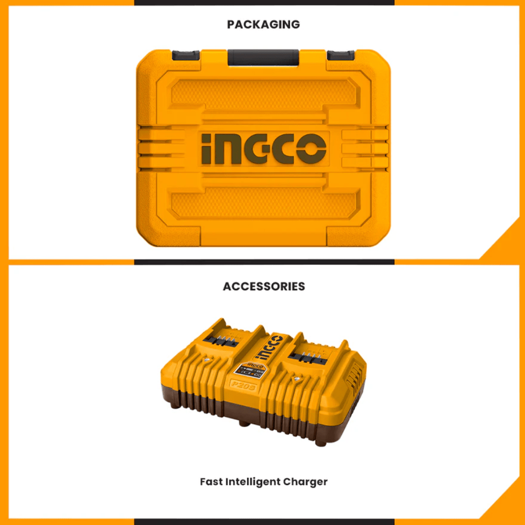 Ingco Batteries & Chargers Ingco P20S Lithium-Ion Battery and Charger Kit - COSLI230701