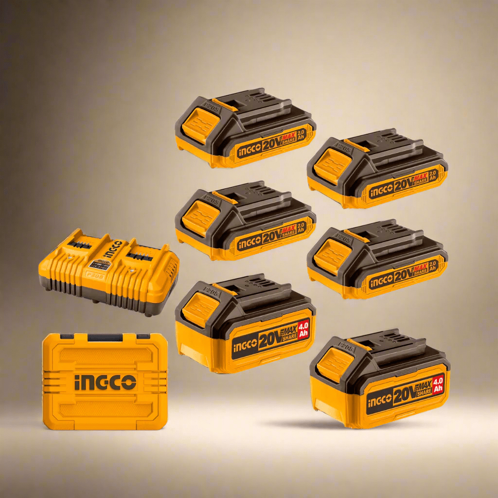 Ingco Batteries & Chargers Ingco P20S Lithium-Ion Battery and Charger Kit - COSLI230701