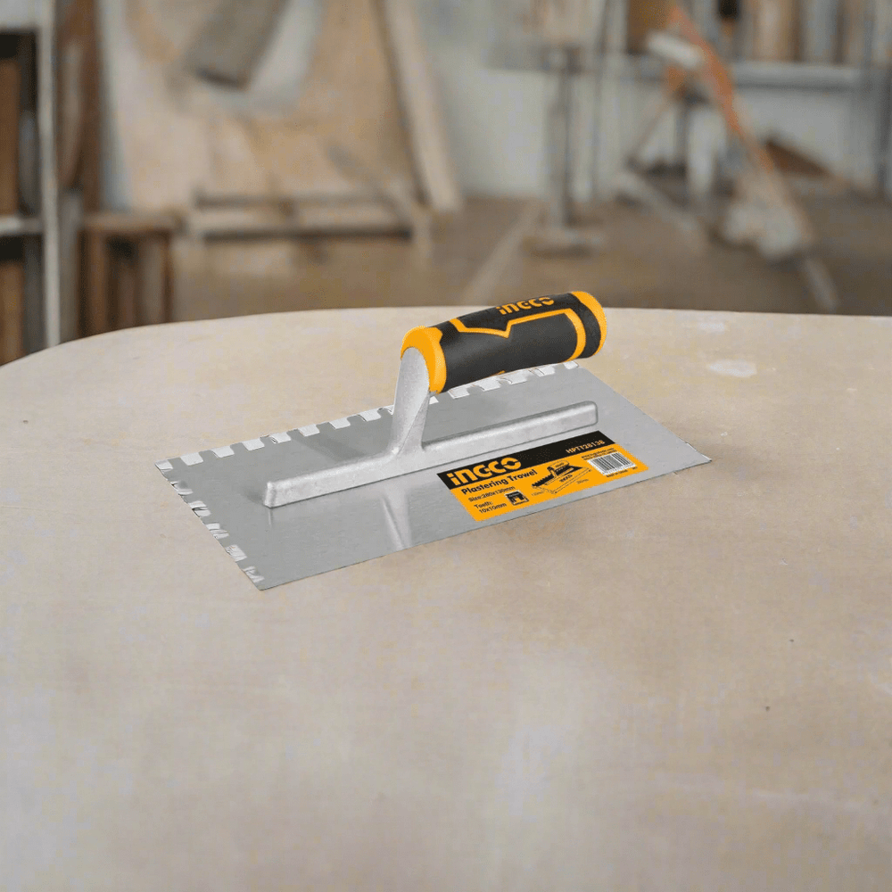 Ingco Specialty Hand Tools Ingco Plastering Trowel with Teeth 280x130mm – HPTT28138