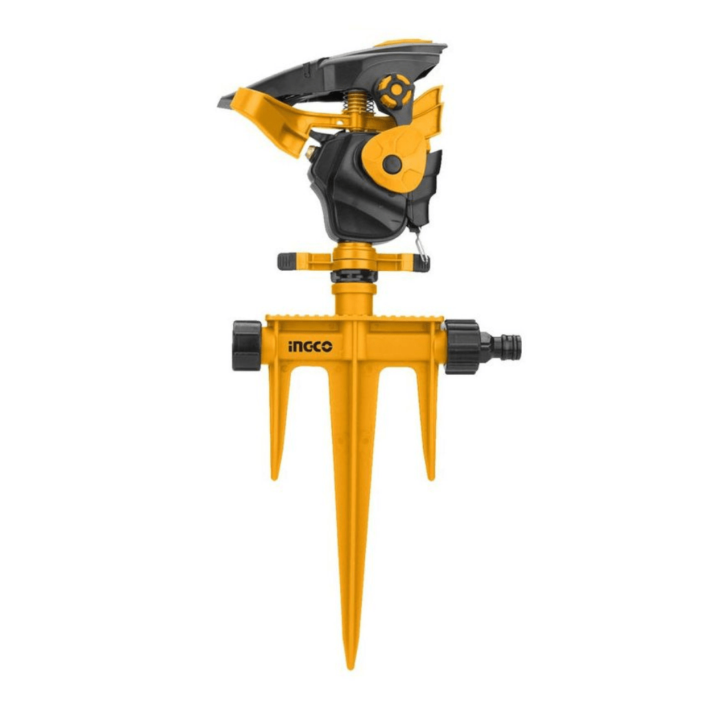 Ingco Gardening Tool Ingco Plastic Auto Gear Sprinkler 0.75" with 360° Rotary Function – HPS13601