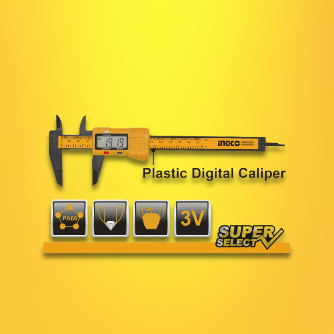 Ingco Marking Tools Ingco Plastic Digital Caliper - HDCP16150