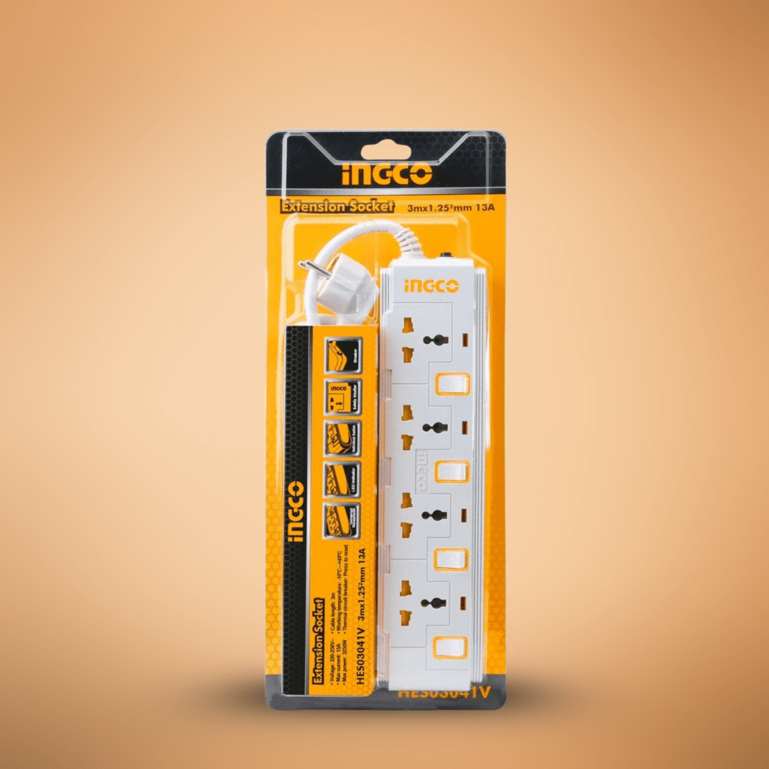 Ingco Power Management & Protection Ingco Power Extension Socket - HES03041V