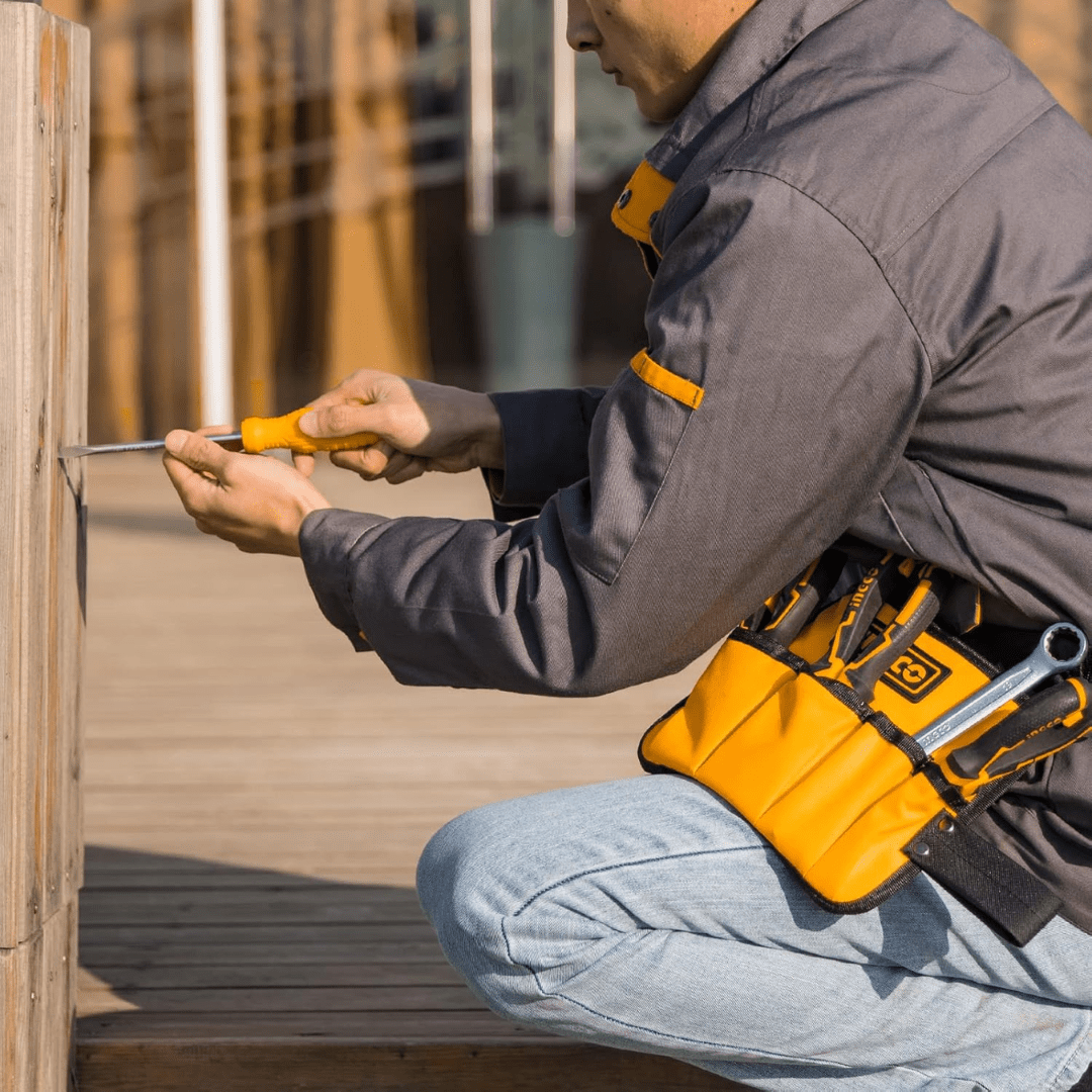 Ingco Tool Boxes Bags & Belts Ingco Professional Waist Tools Bag Belt with 10 Pockets - HTBP020328