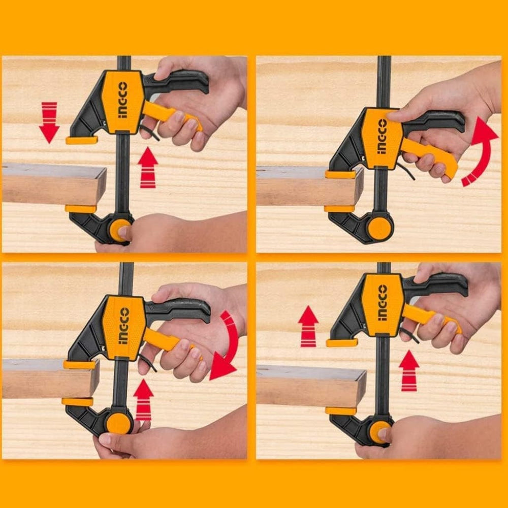 Ingco Vices & Clamps Ingco Quick Bar Clamp 6" to 24" – HQBC Series