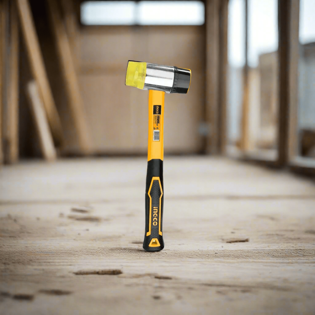 Ingco Hammers Mallets & Sledges Ingco Rubber and Plastic Hammer With Fibreglass Handle - HRPH8140
