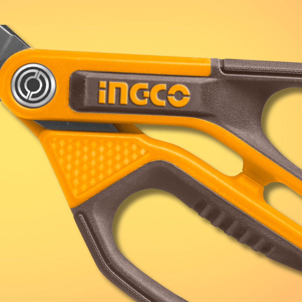 Ingco Hand Saws & Cutting Tools Ingco Rubber Grip Long-Blade Stainless Steel Scissors 8" & 10" - HSCRS Series