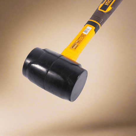 Ingco Hammers Mallets & Sledges Ingco Rubber Hammer 450g with Fiberglass Handle – HRUH8816
