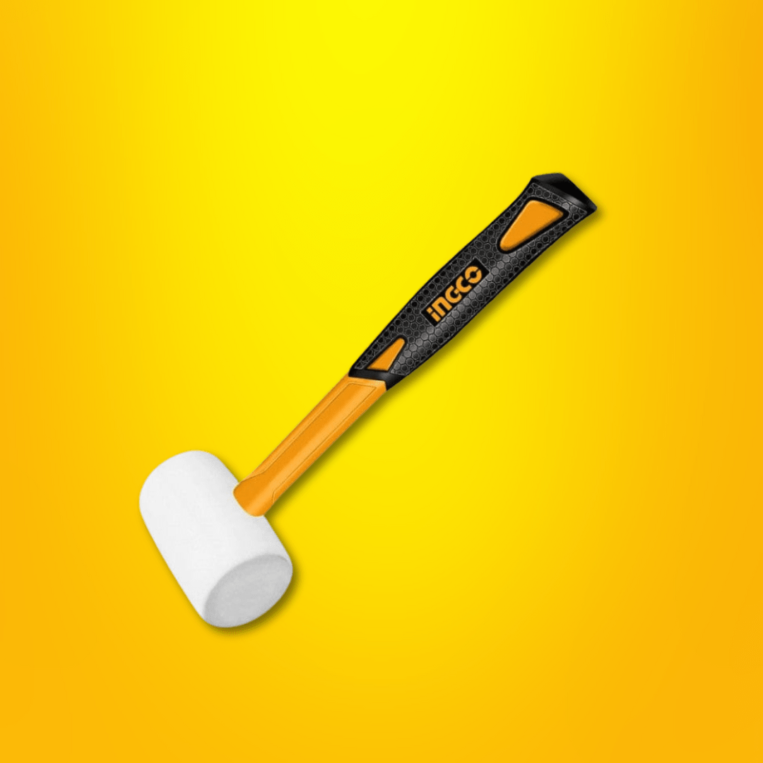 Ingco Hammers Mallets & Sledges Ingco Rubber Hammer Soft Type with Fibreglass Handle - 8oz & 16oz