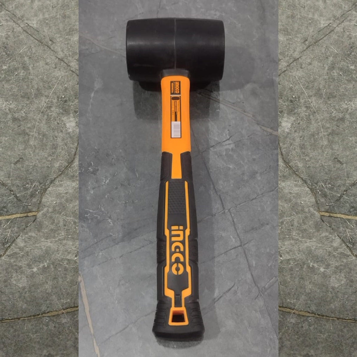 Ingco Hammers Mallets & Sledges Ingco Rubber Hammer with Fiberglass Handle - 220g & 450g | HRUH8208 & HRUH8216