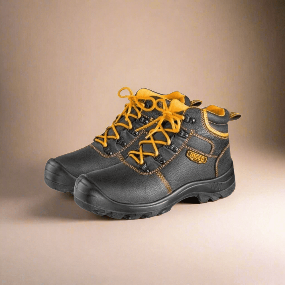 Ingco Boots & Footwear Ingco Safety Boots with Steel Toe Cap and Anti-Vibration Sole – SSH04S1P