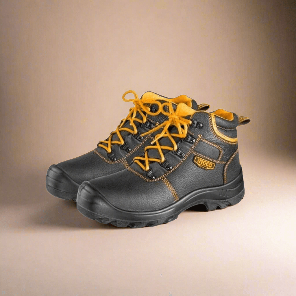Ingco Boots & Footwear Ingco Safety Boots with Steel Toe Cap and Anti-Vibration Sole – SSH04S1P