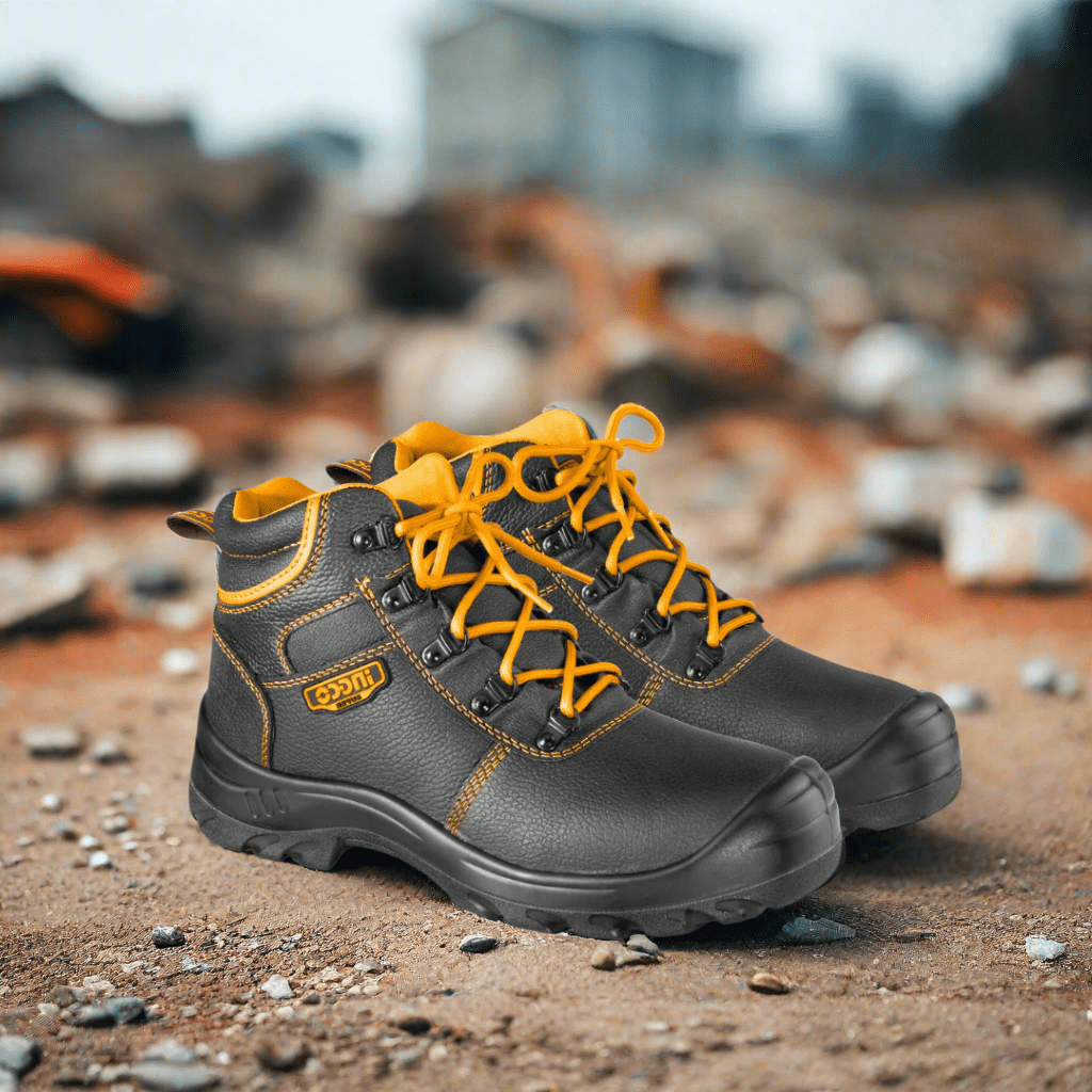 Ingco Boots & Footwear Ingco Safety Boots with Steel Toe Cap – SSH04SB