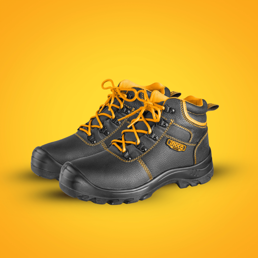 Ingco Boots & Footwear Ingco Safety Boots with Steel Toe Cap – SSH04SB