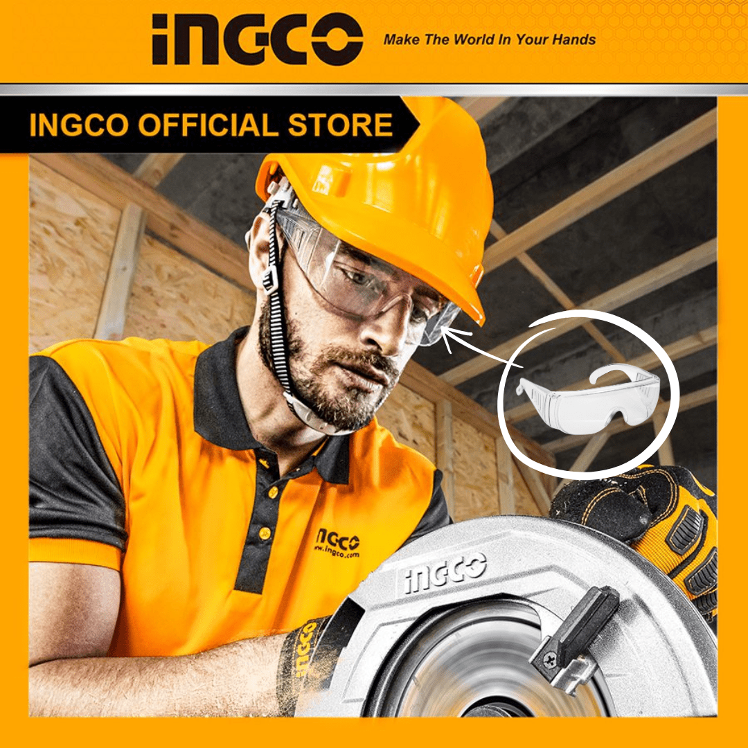 Ingco Eye Protection & Safety Glasses Ingco Safety Goggles with Full-View Structure – HSG05