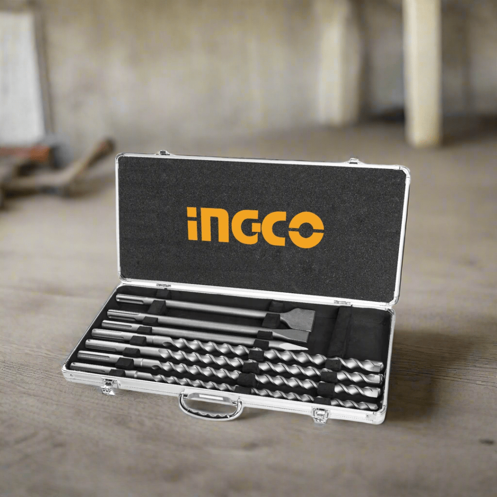 Ingco Drill Bits Ingco SDS Max Hammer Drill Bit & Chisel Set – AKD5075