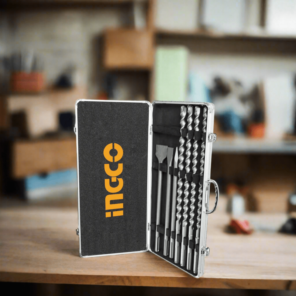Ingco Drill Bits Ingco SDS Max Hammer Drill Bit & Chisel Set – AKD5075