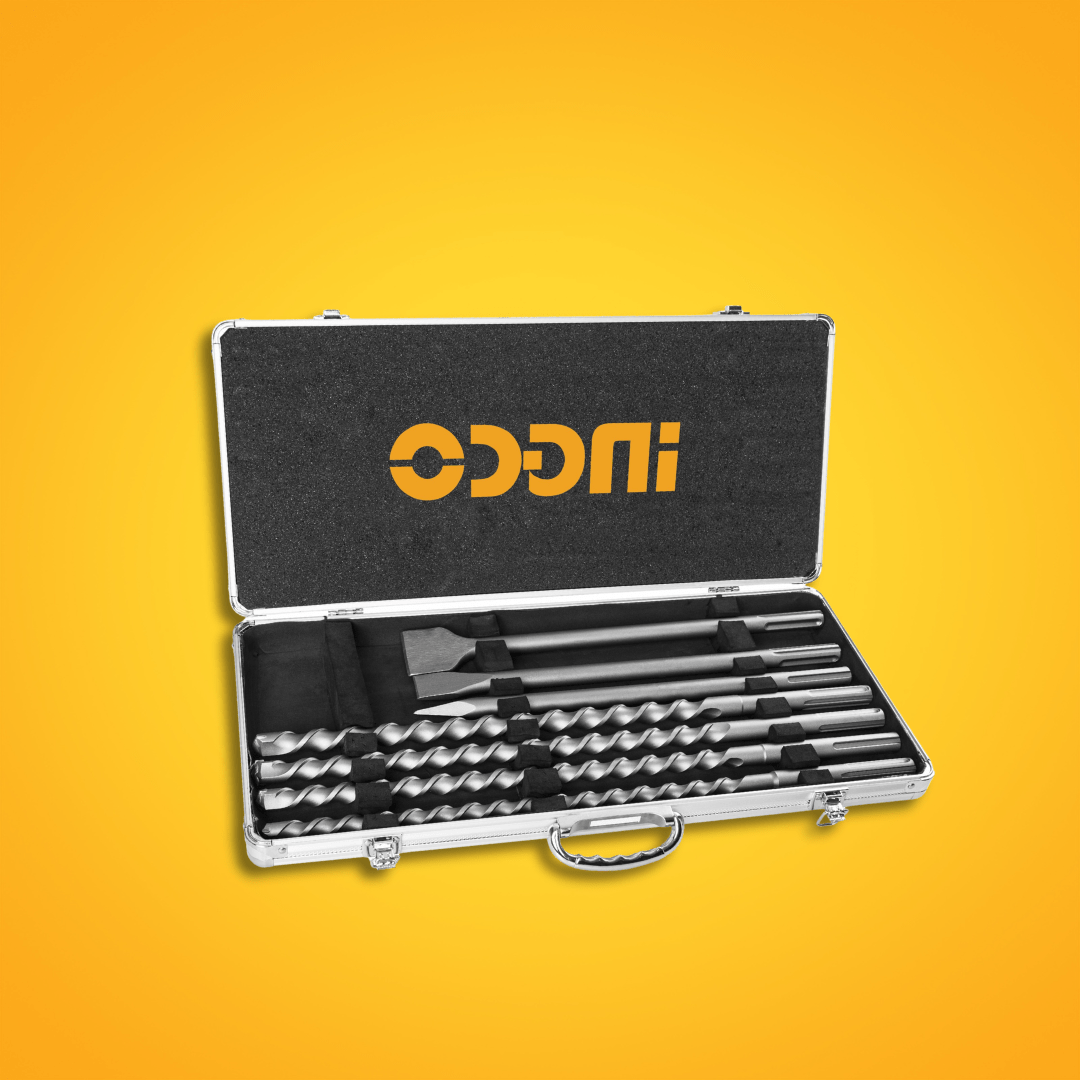 Ingco Drill Bits Ingco SDS Max Hammer Drill Bit & Chisel Set – AKD5075